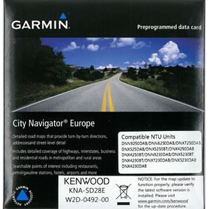 Kenwood KNA-SD28E Garmin City Navigator NTU Europe microSD/SD card