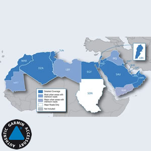 Garmin City Navigator NT Middle East and Northern Africa maps on microSD/SD card