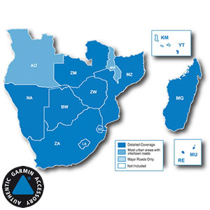 Garmin City Navigator NT Southern Africa maps on microSD/SD card