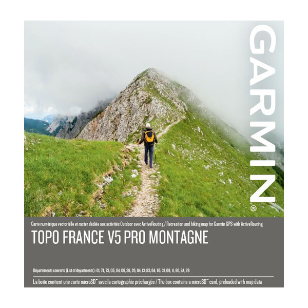 Garmin Topo France V5 Pro Montagne French Mountains Alps