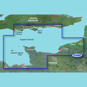 Garmin Veu456s The Solent And Channel Islands Bluechart G2