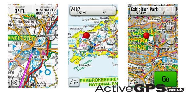 GB Discoverer OS Landranger screen shots